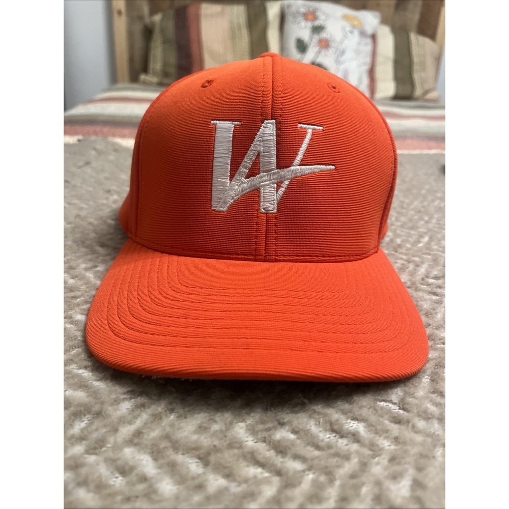 Pacific Headwear Hat Cap Orange Embroidered Logo M2 Performance 298M Mens